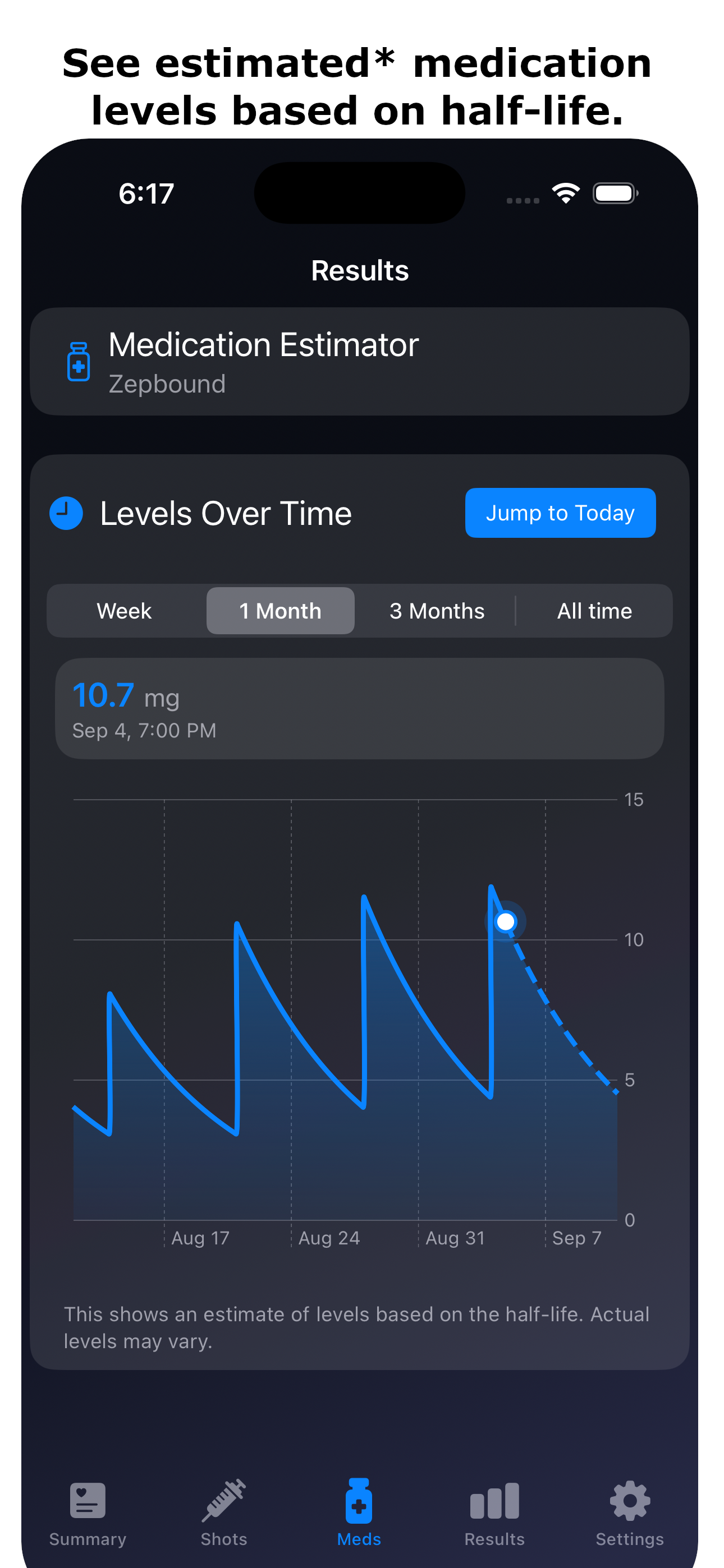 GLP Track App Screen 3